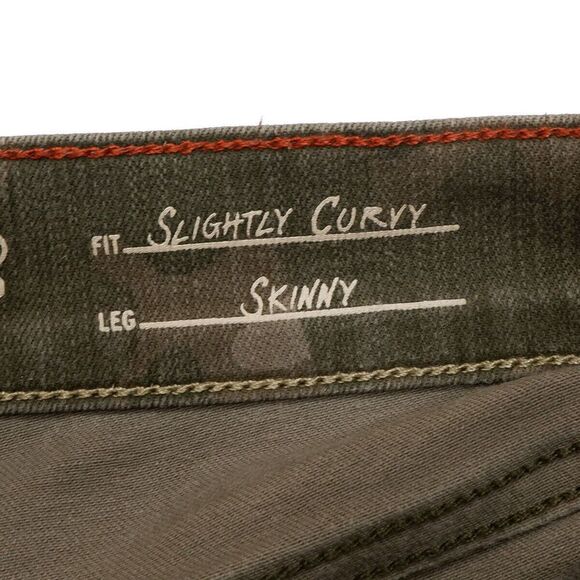 Eddie Bauer Curvy Skinny Cargo Jeans Size 4 Womens Camouflage Stretch 27x27 - Picture 8 of 11